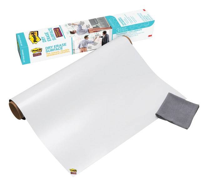 Post-it Dry Erase Surface + cloth free DEF3x2. 3 x 2 in (90 cm x 60 cm) - Al Masam Stationery LLC Main image