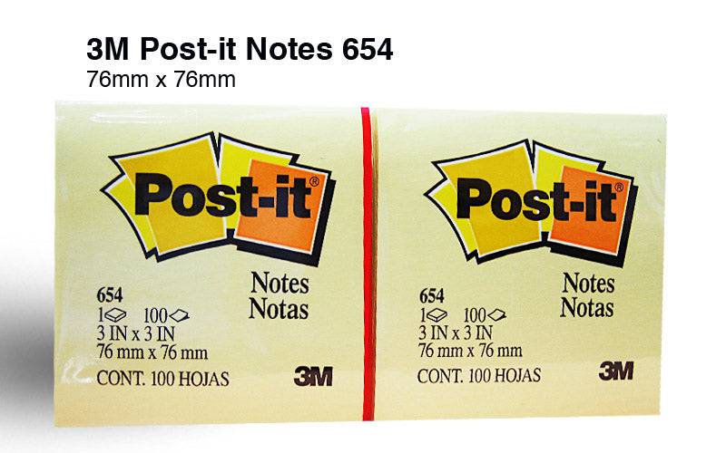 Post It # 654 3x3 inches 3M - Al Masam Stationery LLC