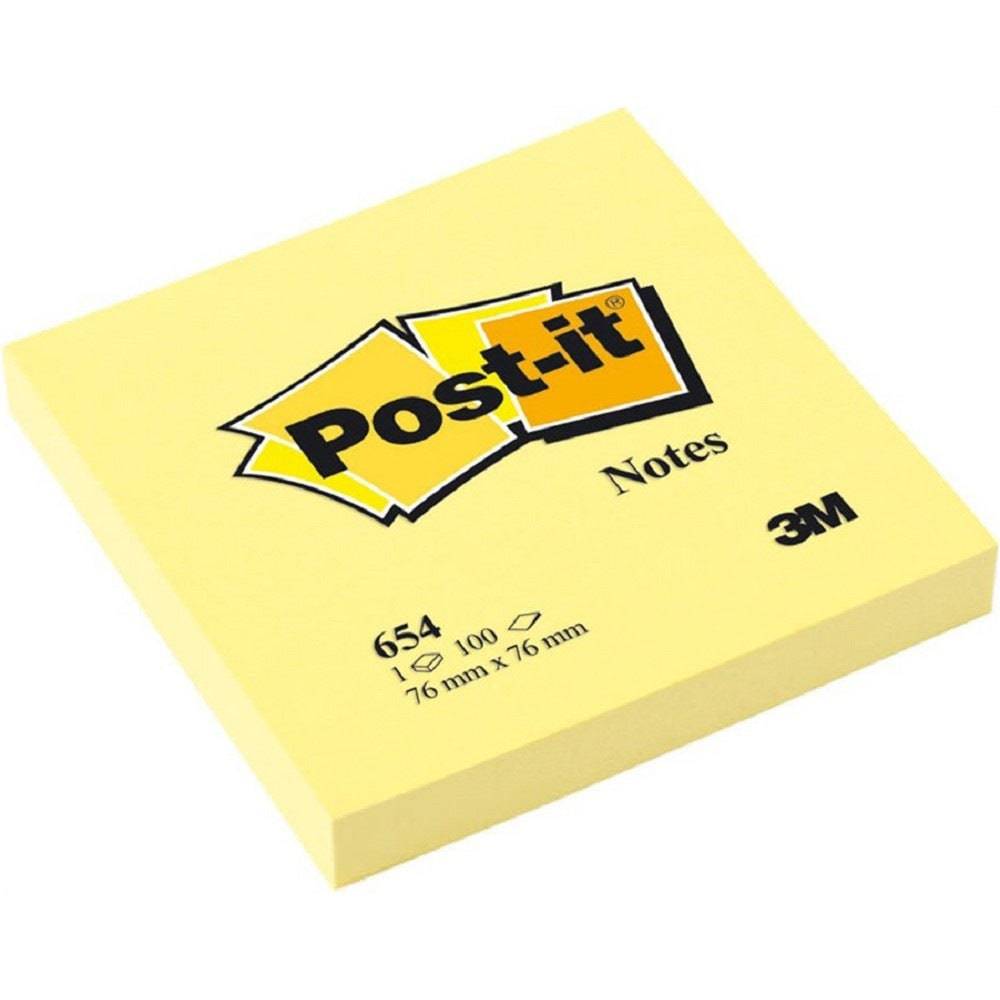 Post It # 654 3x3 inches 3M - Al Masam Stationery LLC Main image