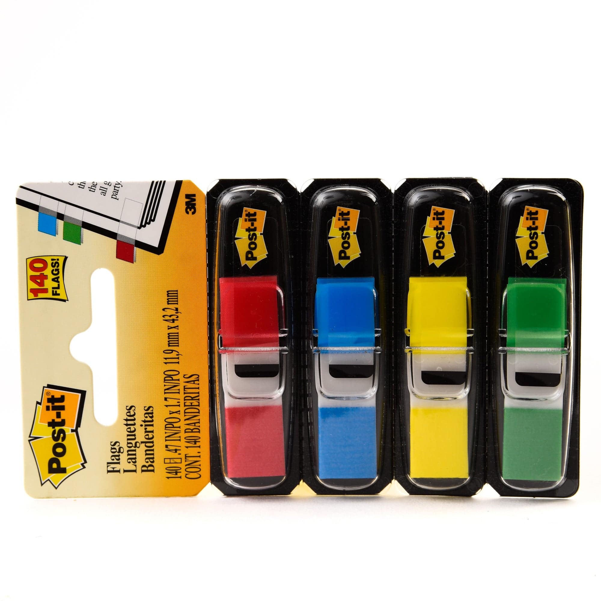 Post-it Flags 683-4AB. 1/2 x 1.7 in (11.9 mm x 43.2 mm), Bright colors - Al Masam Stationery LLC