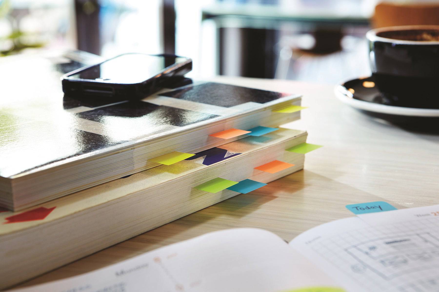 Post-it Flags Bright Blue Color 680-23. 1 x 1.7 in (25.4 mm x 43.2 mm) - Al Masam Stationery LLC