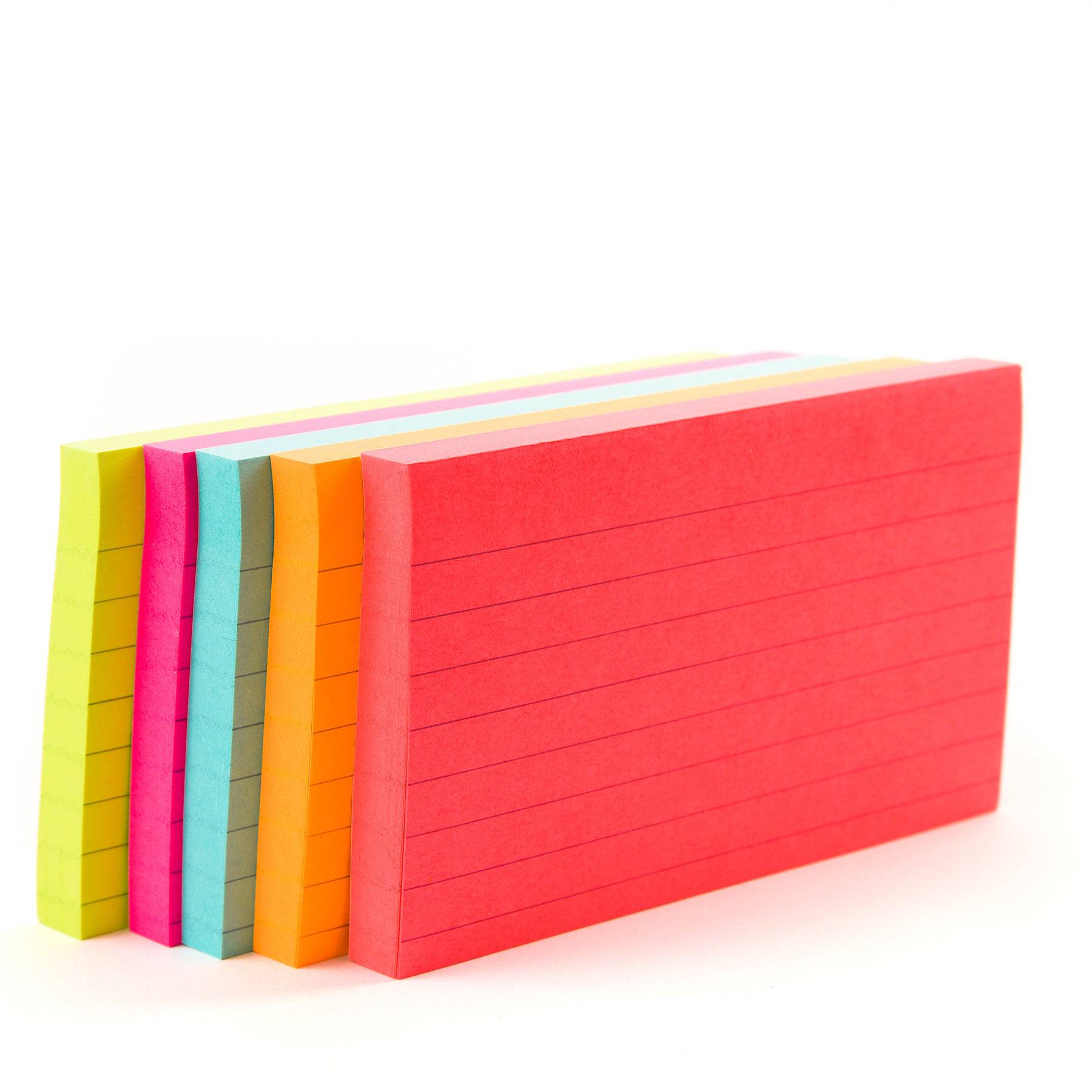 Post-it Notes Neon Colors 635-5AN. 3 x 5 in (76 mm x 127 mm), - Al Masam Stationery LLC