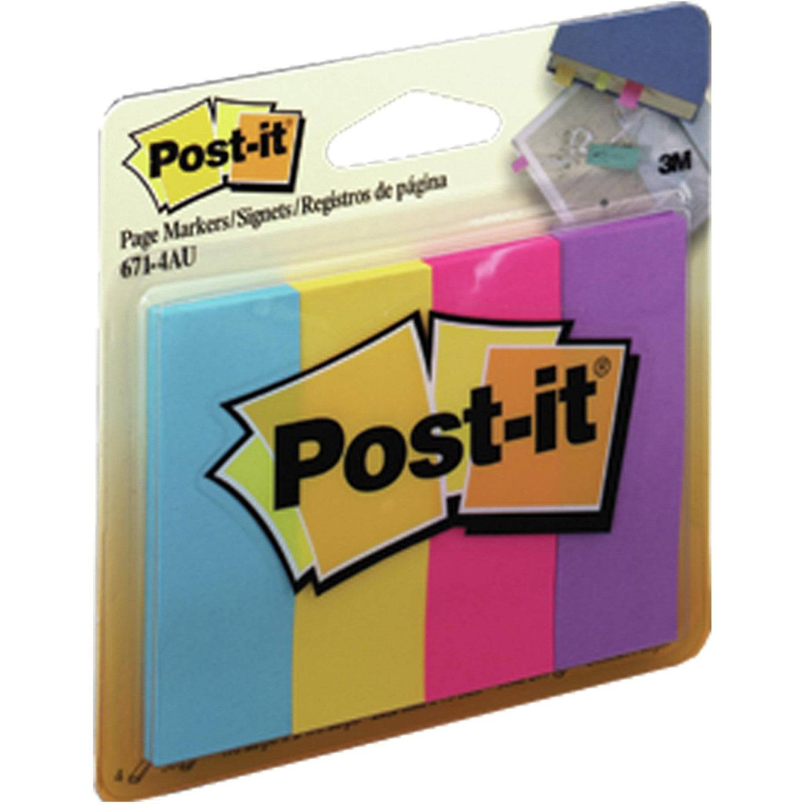 Post It Page Marker 671-4AU 3M - Al Masam Stationery LLC
