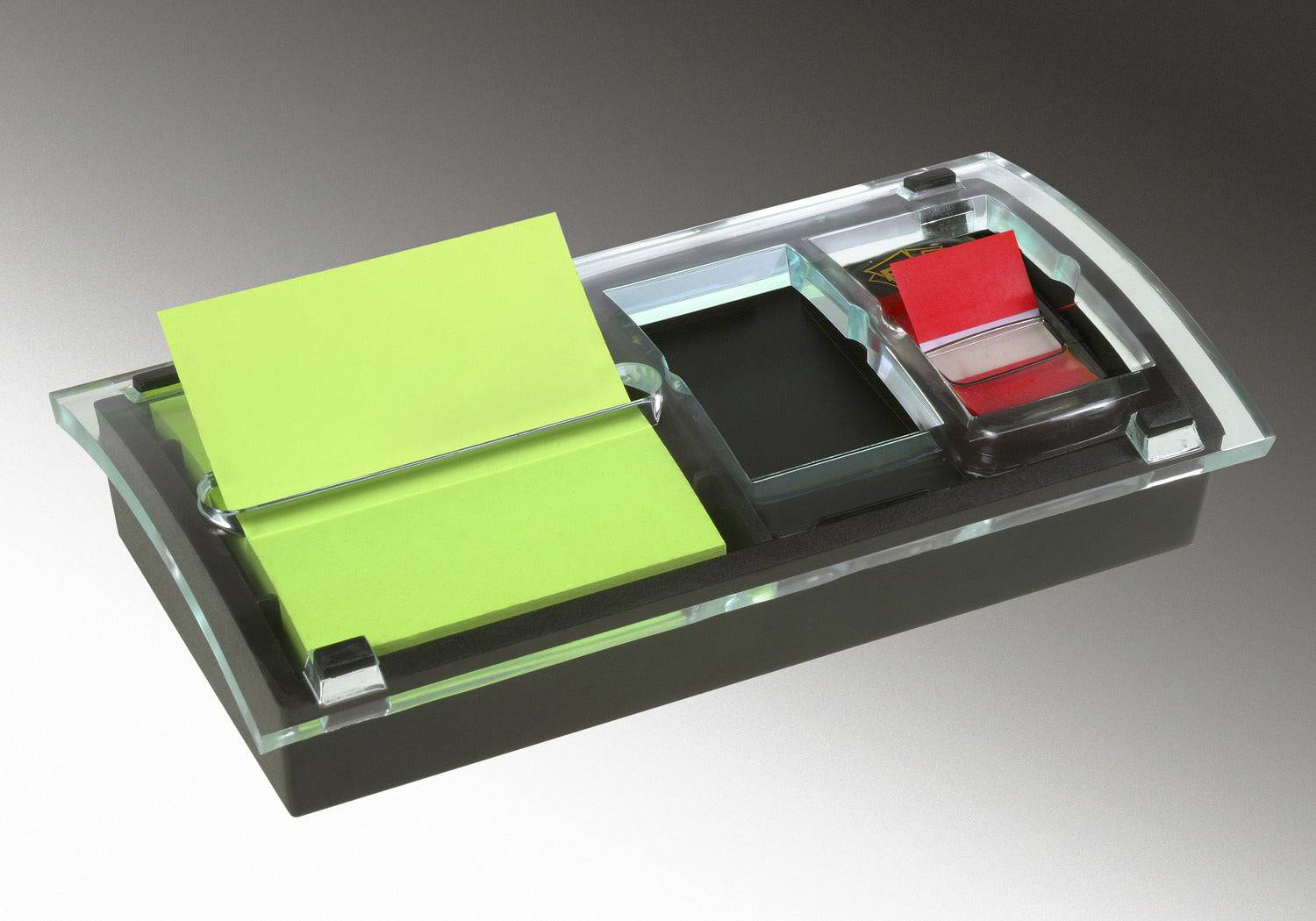 Post-it Pop-up Note and Flag Dispenser Designer Series. Notes size 3 x 3 in (76 mm x 76 mm) Secondary image
