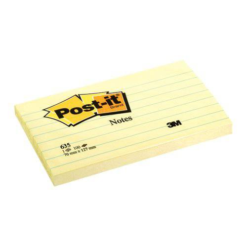 Post it 635 3M 4x3 inches Lined Note Pad - Al Masam Stationery LLC