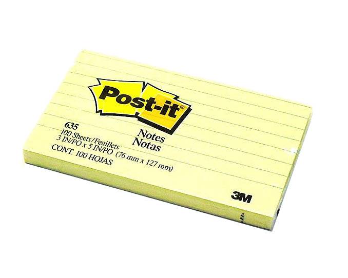 Post it 635 3M 4x3 inches Lined Note Pad - Al Masam Stationery LLC Main image