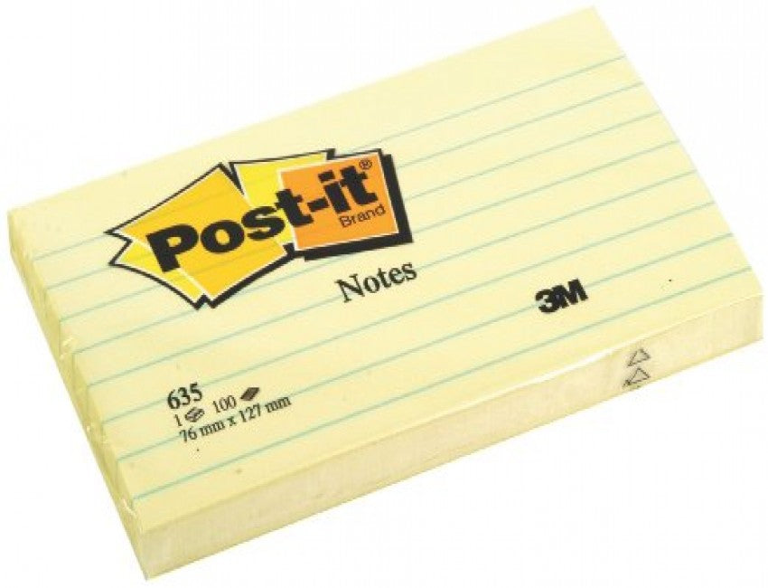 Post It Lined Note Pad 3 x 5 Inch 3M - Al Masam Stationery LLC Main image