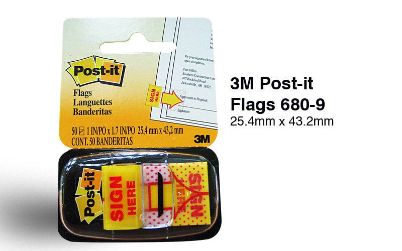 Post It Flag Sign Here Flag 3M 680-9 - Al Masam Stationery LLC