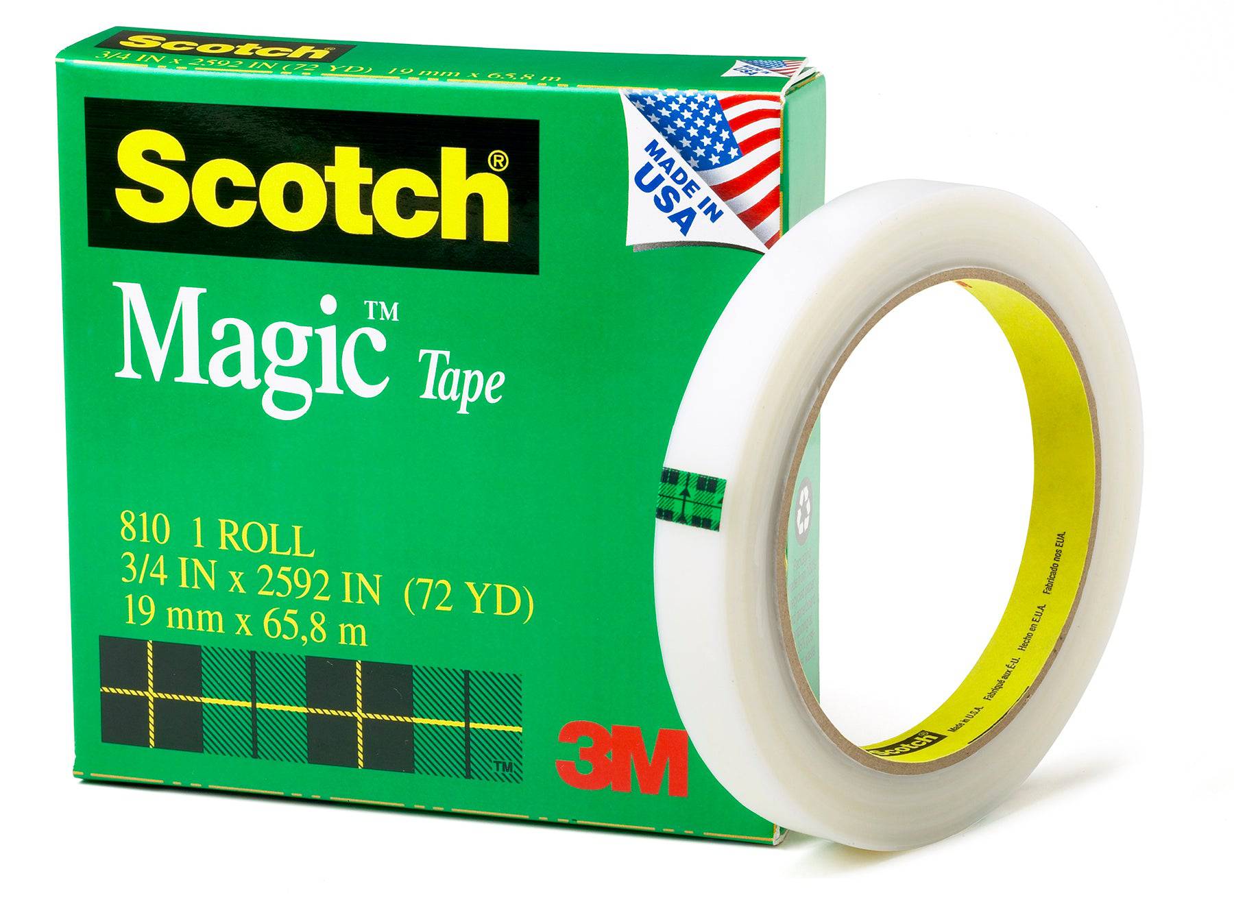 Scotch Magic Tape in Box 3/4 x 72 yd 19mm x 66m - Al Masam Stationery LLC Main image