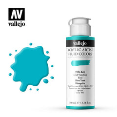 VALLEJO FLUID ACRYLIC 426-100ML. TEAL - Al Masam Stationery LLC