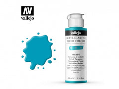 VALLEJO FLUID ACRYLIC 604-100ML. COBALT TURQUOISE - Al Masam Stationery LLC