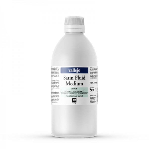 Vallejo Fluid Acrylic - 500 ML.AMS28353-1Vallejo Fluid Satin Medium 476-500Ml1