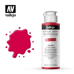 VALLEJO FLUID ACRYLIC 402-100ML. NAPHTHOL CRIMSON - Al Masam Stationery LLC