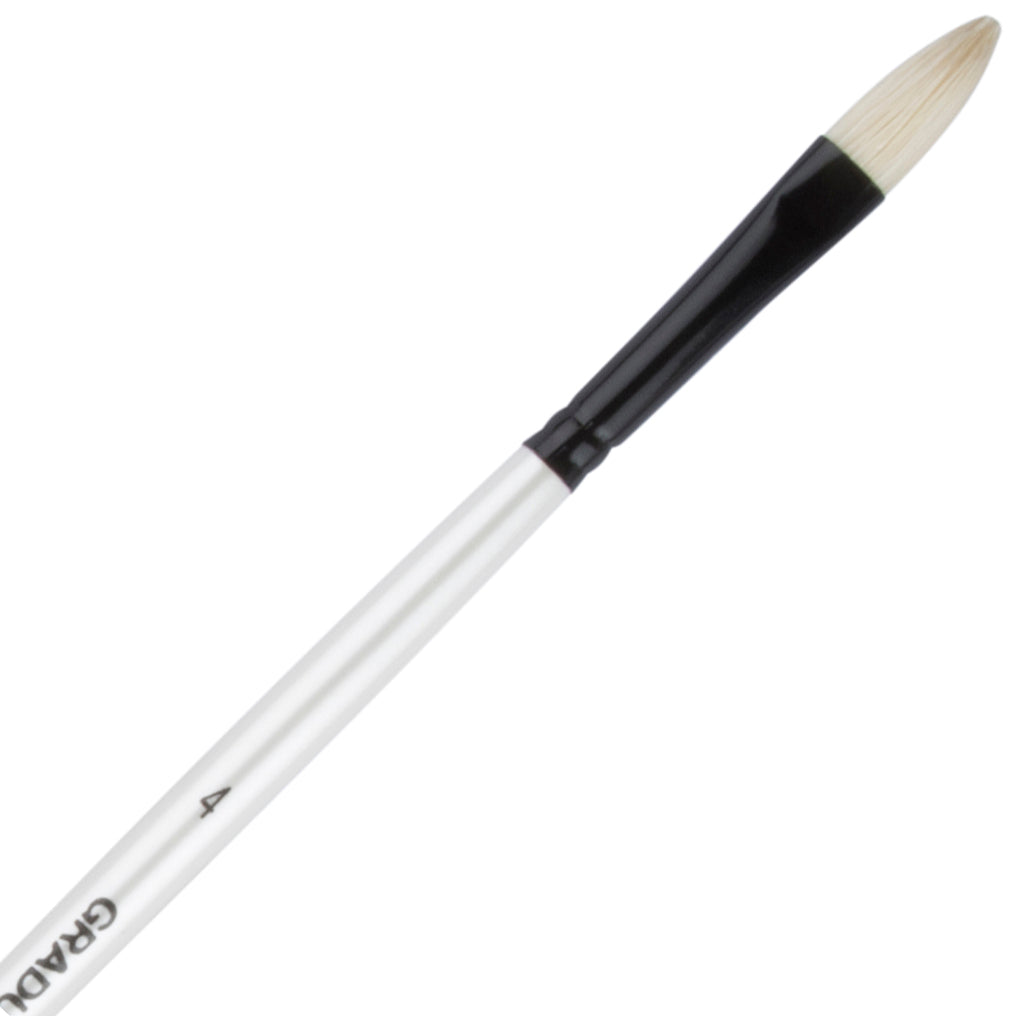 Daler Rowney Graduate Brush Long Handle Bristle Filbert 4x9mm - Al Masam Stationery LLC