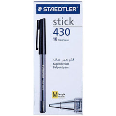 Pen Ballpoint Staedtler 430M-9 - Black - Al Masam Stationery LLC