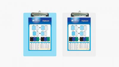 Atlas Clip Board F/S Pull Type Blue - Al Masam Stationery LLC