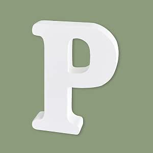 White Wooden Letter P for Crafts & DIY Decoration Secondary image