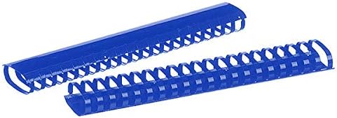 Blue Atlas A4 binding comb spine with 18mm spine width, designed for secure binding of documents.
