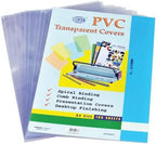 Atlas A4 transparent binding cover, clear 0.20mm thickness, showing a smooth, flexible plastic cover for document protection.