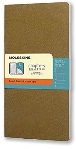 Moleskine Chapters Slim Medium, Ruled, Twany Olive, Soft Cover Journal - Al Masam Stationery LLC