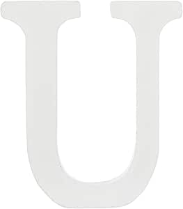 White Wooden Letter U for Crafts & DIY Decoration Secondary image