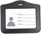 Grey PU Leather ID Card Holder – Model 2