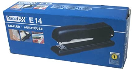 Rapid E14 Economy Stapler 24-26/6 BK 25Sheets Black - Al Masam Stationery LLC