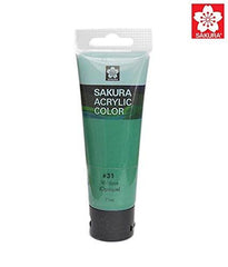 SAKURA ACRYLIC 75ML PHTHALO GREEN - (SKXAC75#131) - Al Masam Stationery LLC