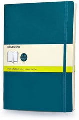 Moleskine Plain Notebook Extra Large Underwater Blue Soft Cover - Al Masam Stationery LLC