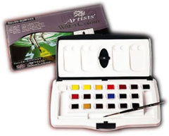 Daler-Rowney Artists' Water Colour 5ml Slider Half Pans (Set of 20) - Al Masam Stationery LLC