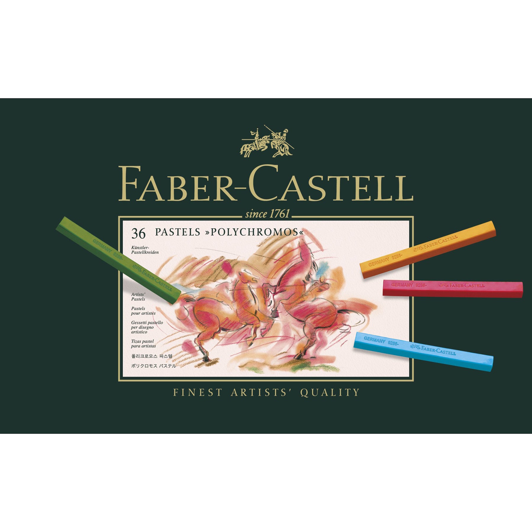 FABER-CASTELL Polychromos Artists Color Pastels Cardboard - (36 Pcs) - Al Masam Stationery LLC