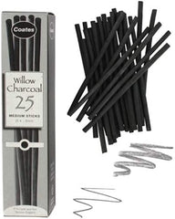 Daler Rowney 25 Willow Charcoal  - medium  25 - Al Masam Stationery LLC