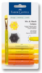 FABER-CASTELL Water soluble crayons Gelatos yellow