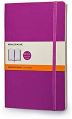 Moleskine Ruled Soft Cover Notebook Large Size Purple - Al Masam Stationery LLC