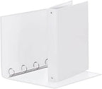 Atlas Elite 2 25mm silver D-ring binder for filing, featuring a sleek metal ring mechanism and durable construction.