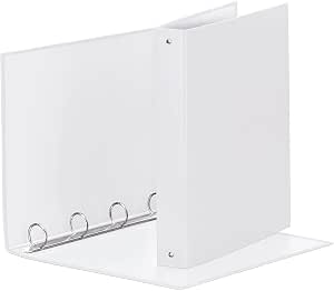 Atlas Elite 2 25mm silver D-ring binder for filing, featuring a sleek metal ring mechanism and durable construction.