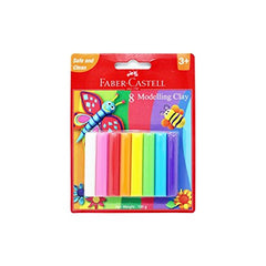 FABER-CASTELL 8 Modelling Clay 100 GM Blister - Al Masam Stationery LLC