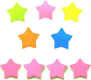 Star Sticky Note Pad – Assorted Colours for Notes and Reminders