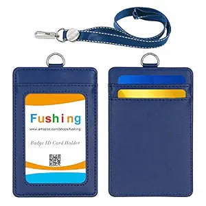 Blue ID Card Holder with Rubber Back Secondary image