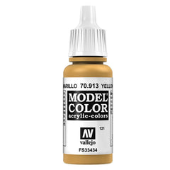 Vallejo 121:MODELCOLOR 913-17ML. YELLOW OCHRE - Al Masam Stationery LLC