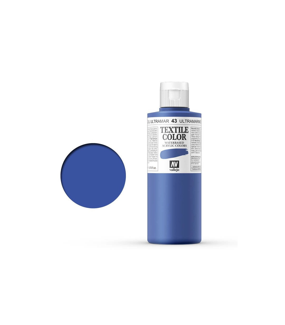 TEXTILE COLOR 43: 200 ML. BLUE