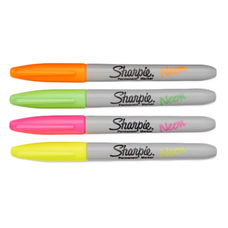 Sharpie Permanent Marker Assorted 4 Pieces - Al Masam Stationery LLC