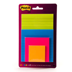 Post-it Super Sticky Notes Rio de Janeiro Collection and Multi-Sizes 4622-SSEU