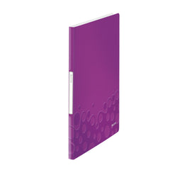 LEITZ Display Book PP WOW ruled 20pockets purple