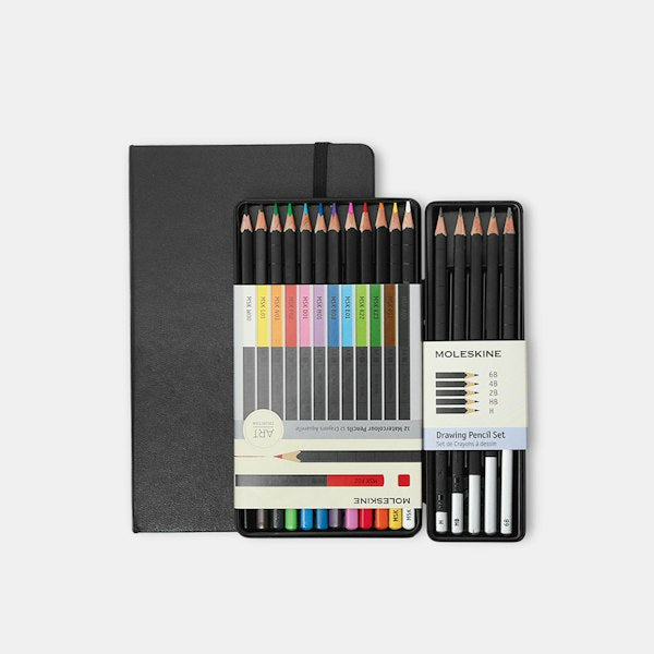 Moleskine Art Sketching Kit with Colour Pencil - Al Masam Stationery LLC Main image