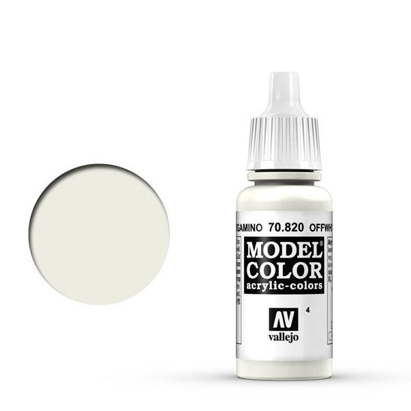 Vallejo 004:MODELCOLOR 820-17ML. OFFWHITE - Al Masam Stationery LLC