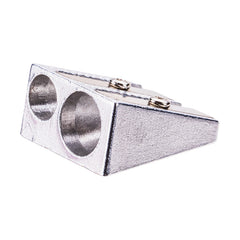 Deli Alu. 2-hole Sharpener 7mm 12mm Silver