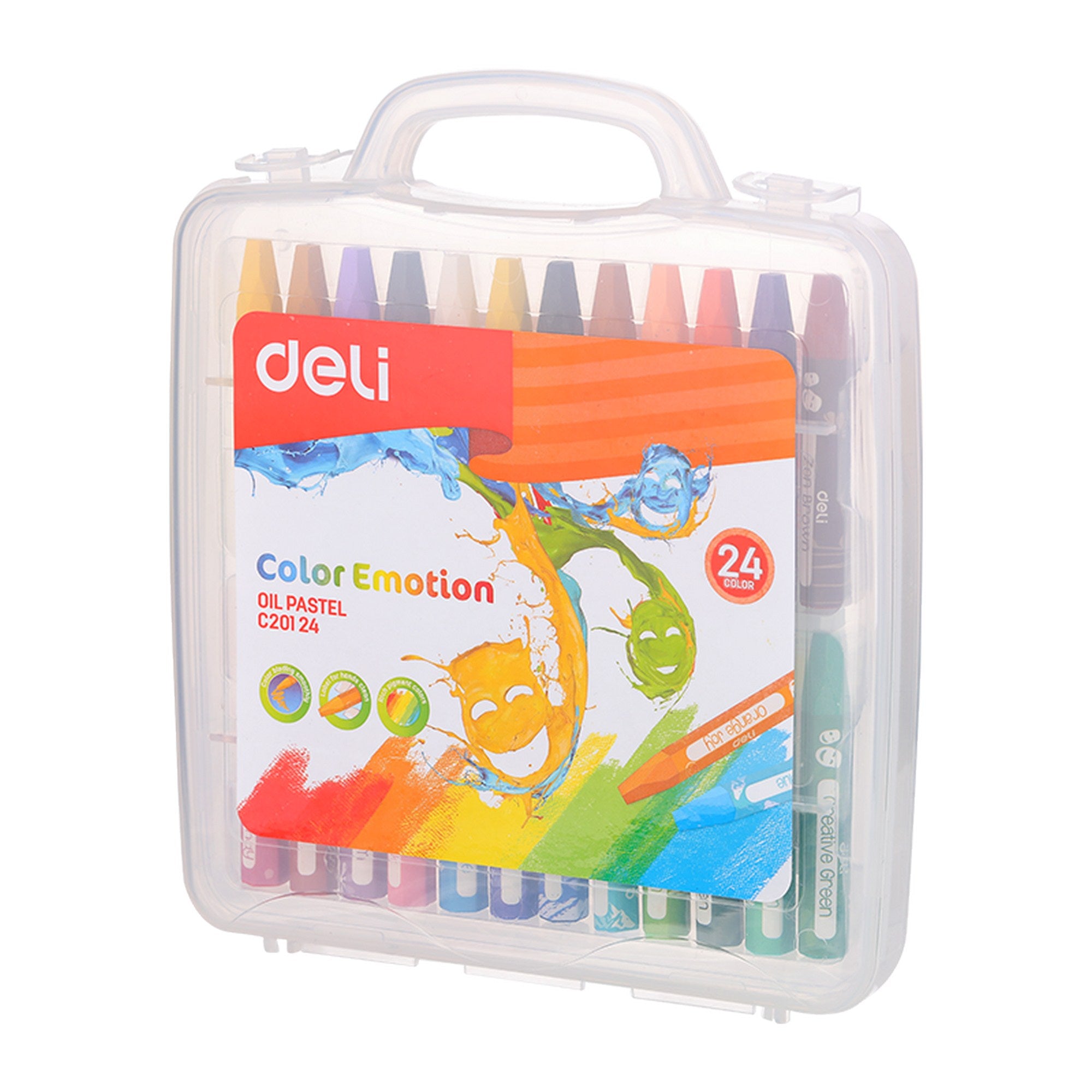 Deli Oil Pastel Smooth Rich Blending 24C - Al Masam Stationery LLC