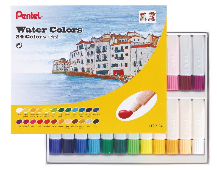 Pentel HTP Water Colour Paint - (Pack of 24) - Al Masam Stationery LLC