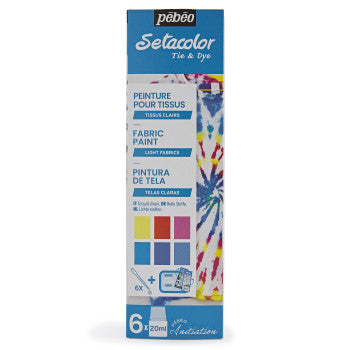 PEBEO INITIATION SET - SETACOLOR TIE & DYE 6X20ML - Al Masam Stationery LLC